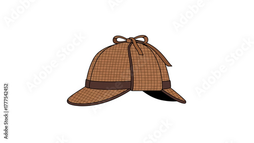A brown pith helmet with a dark brown band and bow