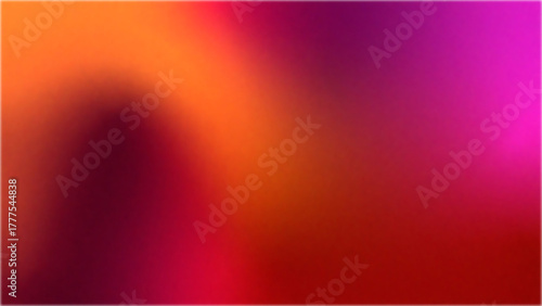 Vibrant orange teal white psychedelic grainy gradient color flow wave on black background, music cover dance party poster design