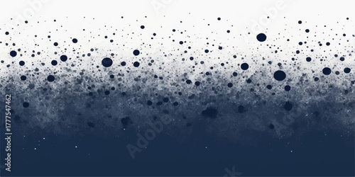 Close-up macro image of clear blue rain drops on a wet window glass surface