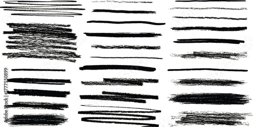 Dry paint stains brush stroke backgrounds set. Dirty artistic vector design elements, boxes, frames for text, labels, logo. Hipster stickers, paintbrush grunge stamp label backgrounds, circle frames.