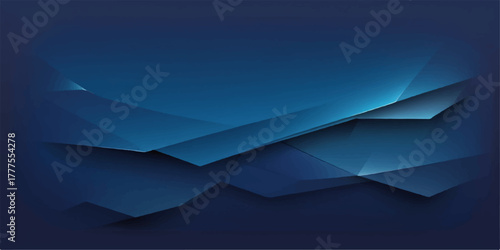 Abstract blue paper background with wave pattern and futuristic light texture for a business template design