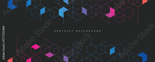 Graphic design element and abstract geometric background.	