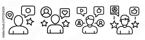 Social media engagement followers likes comments shares popularity growth audience reach outline