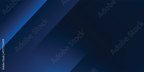 Vector Abstract, science, futuristic, energy technology concept. Digital image of light rays, stripes lines with blue light, speed and motion blur over dark blue