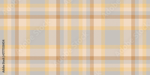 Skill fabric check tartan, greeting background textile plaid. Antique texture pattern seamless vector in grey and light colors.