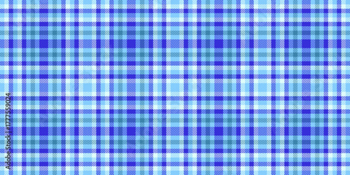 Classic check pattern plaid, merry textile texture vector. Gorgeous fabric background tartan seamless in light sky blue and indigo colors.