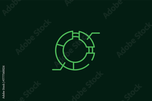 statistics illustration in flat style design. Vector illustration.	
