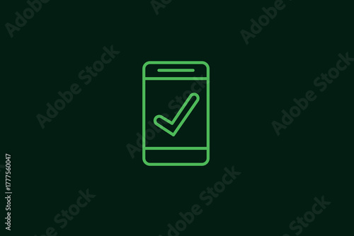 working phone illustration in flat style design. Vector illustration.	