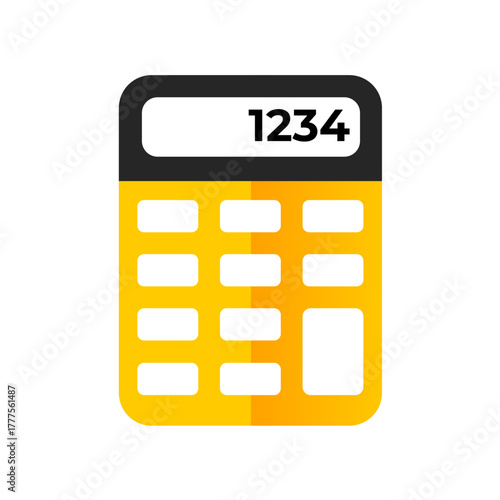 Digital calculator vector icon