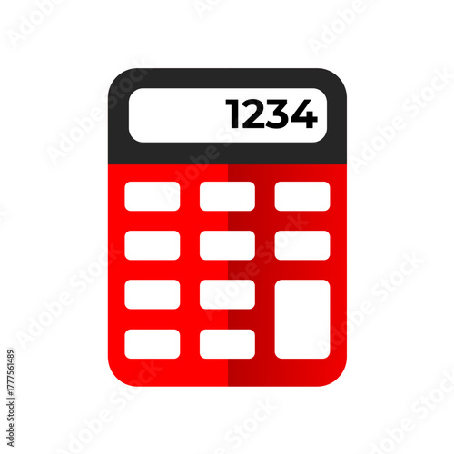 Digital calculator vector icon