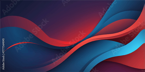 Abstract red wave pattern with light and texture for artistic digital backdrop design