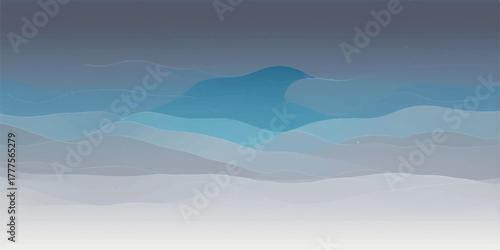 Majestic mountain landscape where peaks meet the sky, surrounded by clouds