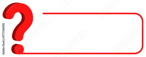Dynamic red question and exclamation marks with a frame, perfect for creative design projects or presentations.
