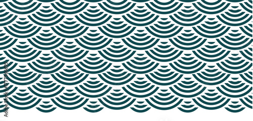 japanesse scales pattern ornament blue color backgound.eps