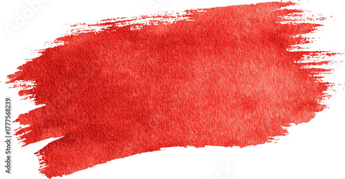 Red watercolor brush stroke texture background, bold paint splash, creative art design