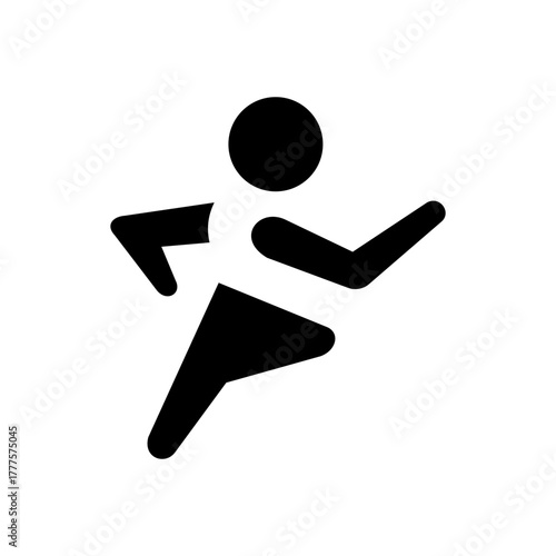 running icon minimalist silhouette SVG 