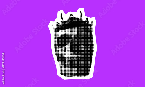 skull with a crown
