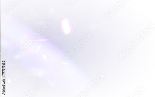 Rainbow prism rays scatter across a dark background in bright, soft streaks. Crystal flares shimmer with ethereal intensity. Ideal for overlays, posters, and banners. PNG