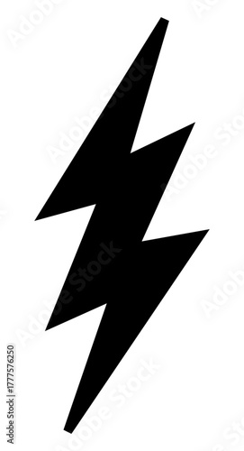 Striking lightning bolt illustration representing energy and power dynamics in nature and technology.