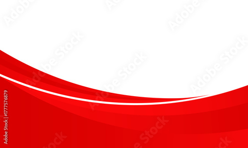 redand white business wave banner background. overlapping vector waves background. vector illustration