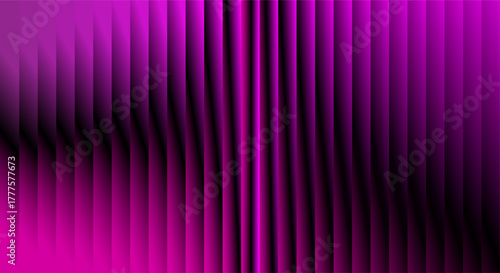Abstract vertical stripes of vibrant pink and purple with dark shadows