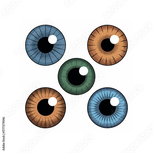 vector illustration of eye