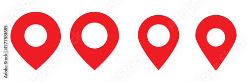 Navigation pin icon in black modern and lines and solid