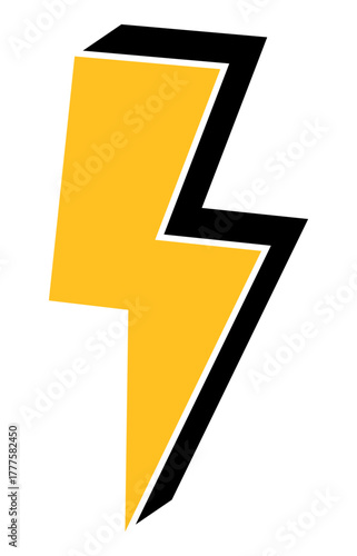 A striking, bold lightning bolt icon, perfect for adding dynamic energy to design projects. Free Download A striking, bold lightning bolt icon, perfect for adding dynamic energy to design projects. - GFXLoad