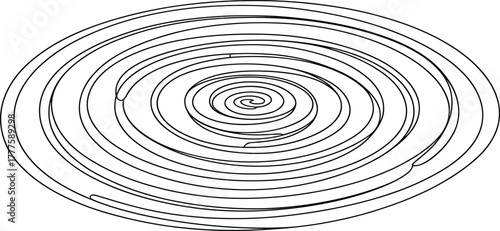 Abstract Spiral Pattern concentric circular