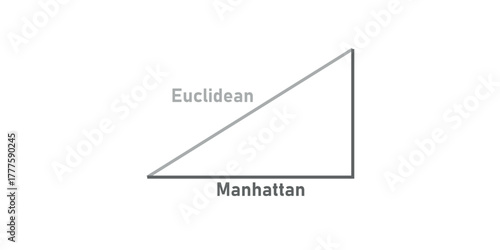 Euclidean and Manhattan Distance in Mathematics.