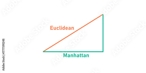Euclidean and Manhattan Distance in Mathematics.