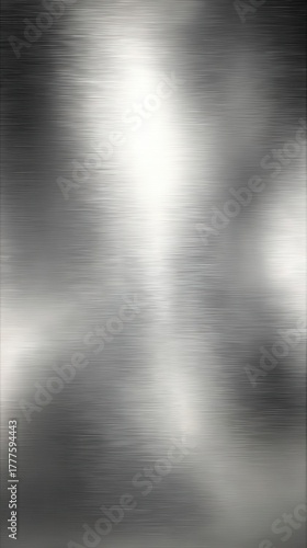 Brushed Metal Texture Sleek Silver Background for Design