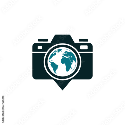 Creative Camera Symbol Logo Template