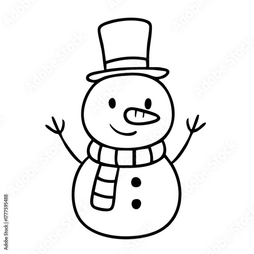 Weihnachtswichtel Schneemann