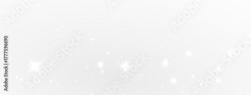 Soft glowing dust sparkle wave floating through radiant dreamy vector background.
