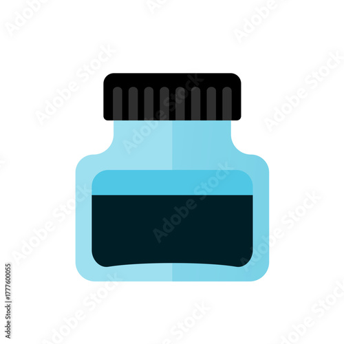 Ink bottle -  vector icon