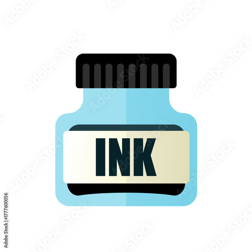 Ink bottle -  vector icon