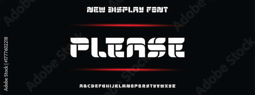 Abstract modern minimal alphabet fonts. Typography urban style for fun, sport, technology, fashion, digital, future creative logo font. vector illustration