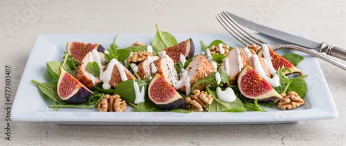 chicken salad with nuts and fruit