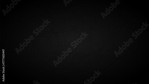 Abstract Scribble Black Background Texture for Dark Design