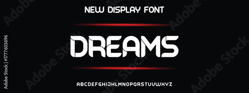 Modern Bold Font. Regular Italic Number Typography urban style alphabet fonts for fashion, sport, technology, digital, movie, logo design, vector illustration