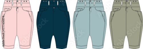 Stylish Children's Apparel Colorful Fashionable Pants for Kids' Wardrobe