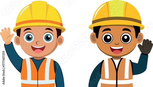  construction worker illustration, builder man cartoon, engineer character vector, handyman worker art, safety helmet drawing, construction job design, labor worker artwork, cartoon builder design, pr