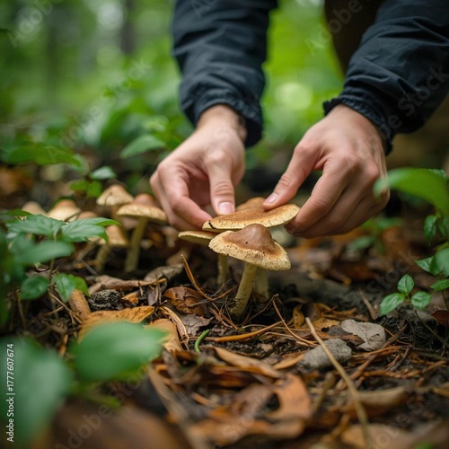 Cueilleur de champignons.