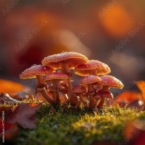 Groupe de champignons.