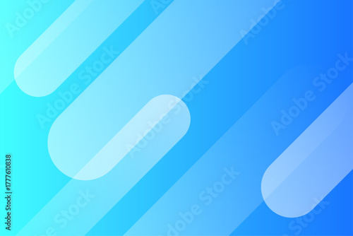 青と水色のグラデーション背景に斜めラインが走るデザイン