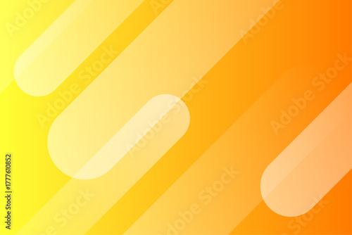 黄色とオレンジのグラデーション背景に斜めラインが走るデザイン