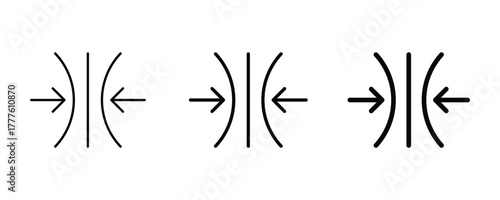 Elastic icon. Efficient compress icon. Resilience icon. Vector illustration