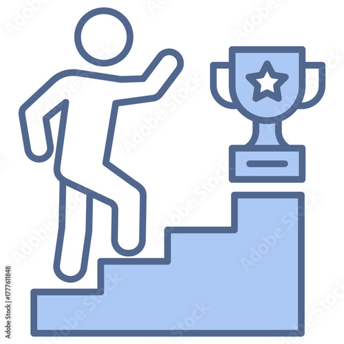 Achievement Blue Icon