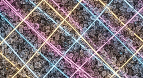 Abstract colorful crystal light pattern background